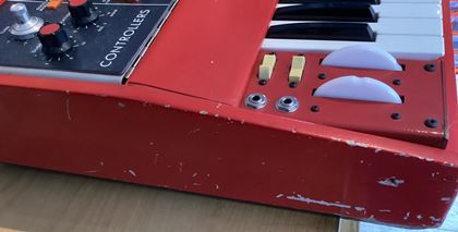 Moog-Minimoog with MIDI and red makeover